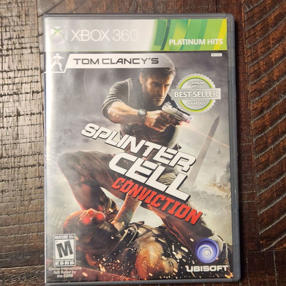 Tom Clancys Splinter Cell Conviction Xbox 360‎ Game Platinum Hits Action